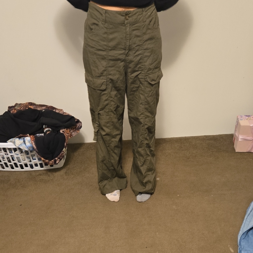 Olive Green Cargo Pants